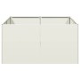Jardinera de acero laminado en frío blanco 80x80x40 cm de , Maceteros y jardineras - Ref: Foro24-860739, Precio: 87,94 €, Des...