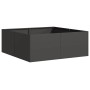 Jardinera acero negro 80x80x30 cm de , Maceteros y jardineras - Ref: Foro24-860801, Precio: 76,02 €, Descuento: %