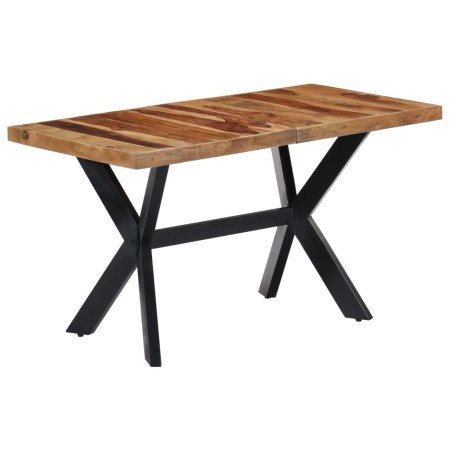 Mesa de comedor madera maciza de acacia 140x70x75 cm en Mesas de comedor | Comprar online en Foru.es