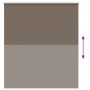 Estor Enrollable Opaco Color Café 125x150 cm Tela Ancho 121,6cm de , Persianas y estores - Ref: Foro24-4011003, Precio: 28,94...