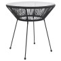 Juego de comedor de jardín 3 piezas ratán PVC negro de vidaXL, Conjuntos de jardín - Ref: Foro24-3060279, Precio: 274,31 €, D...