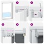 Estor Enrollable Opaco Blanco 130x230 cm Tela Ancho 126,6cm de , Persianas y estores - Ref: Foro24-4011992, Precio: 37,34 €, ...