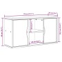 Mueble de TV ODDA madera maciza de pino 79x24x40 cm de , Muebles TV - Ref: Foro24-4103603, Precio: 61,43 €, Descuento: %