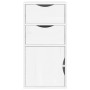 Mueble auxiliar con cajones ODDA blanco 40x24x79 cm madera pino de , Aparadores - Ref: Foro24-4103598, Precio: 69,59 €, Descu...