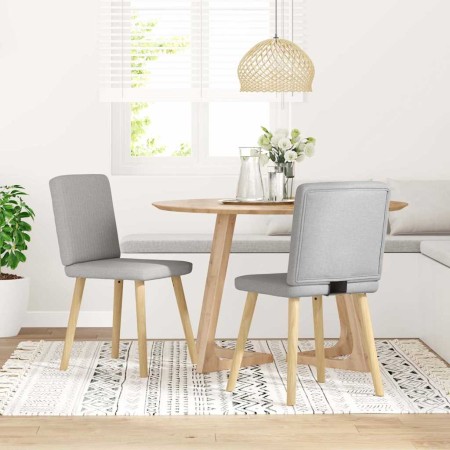 Sillas de comedor 2 uds tela gris nube de , Sillas de comedor - Ref: Foro24-4101206, Precio: 103,21 €, Descuento: %