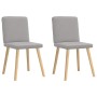 Sillas de comedor 2 uds tela gris nube de , Sillas de comedor - Ref: Foro24-4101206, Precio: 103,21 €, Descuento: %