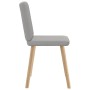 Sillas de comedor 2 uds tela gris nube de , Sillas de comedor - Ref: Foro24-4101206, Precio: 103,21 €, Descuento: %