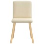 Sillas de comedor 2 unidades tela color crema de , Sillas de comedor - Ref: Foro24-4101204, Precio: 103,94 €, Descuento: %