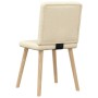 Sillas de comedor 2 unidades tela color crema de , Sillas de comedor - Ref: Foro24-4101204, Precio: 103,94 €, Descuento: %