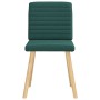 Sillas de comedor 4 unidades tela verde oscuro de , Sillas de comedor - Ref: Foro24-3315279, Precio: 200,81 €, Descuento: %
