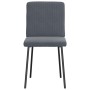 Sillas de comedor 4 unidades terciopelo gris oscuro de , Sillas de comedor - Ref: Foro24-3315287, Precio: 167,62 €, Descuento: %