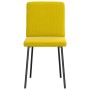 Sillas de comedor 4 unidades terciopelo amarillo de , Sillas de comedor - Ref: Foro24-3315293, Precio: 165,03 €, Descuento: %