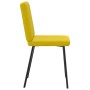 Sillas de comedor 4 unidades terciopelo amarillo de , Sillas de comedor - Ref: Foro24-3315293, Precio: 165,03 €, Descuento: %