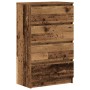 Aparador de madera ingeniería madera envejecida 60x35x98,5cm de , Aparadores - Ref: Foro24-861128, Precio: 109,88 €, Descuent...