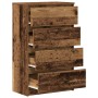 Aparador de madera ingeniería madera envejecida 60x35x98,5cm de , Aparadores - Ref: Foro24-861128, Precio: 109,88 €, Descuent...