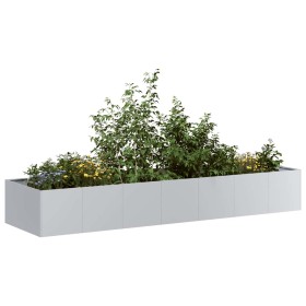 Jardinera 280x80x40 cm de acero galvanizado de , Maceteros y jardineras - Ref: Foro24-860764, Precio: 119,50 €, Descuento: %
