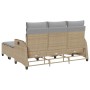 Juego de sofás de jardín en forma de L con cojines 3 pzas beige de , Conjuntos de jardín - Ref: Foro24-3328641, Precio: 394,6...