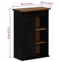 Armario colgante HALDEN con puerta corredera 49x22,5x70cm negro de , Armarios de cocina - Ref: Foro24-4018440, Precio: 90,11 ...