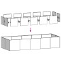 Jardinera acero blanco 200x80x40 cm de , Maceteros y jardineras - Ref: Foro24-860753, Precio: 131,50 €, Descuento: %