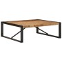 Mesa de centro de madera maciza de mango rugosa 100x100x35 cm de , Mesas de centro - Ref: Foro24-4016667, Precio: 146,20 €, D...