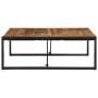Mesa de centro de madera maciza de mango rugosa 100x100x35 cm de , Mesas de centro - Ref: Foro24-4016667, Precio: 146,20 €, D...