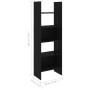Estantería de madera contrachapada negro 60x35x180 cm de vidaXL, Librerías y estanterías - Ref: Foro24-803408, Precio: 69,07 ...