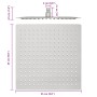 Cabezal de ducha cuadrado efecto lluvia acero inox 304 25x25 cm de , Cabezales de ducha - Ref: Foro24-4103913, Precio: 20,29 ...
