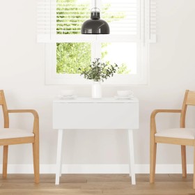 Mesa de comedor de madera maciza de caucho blanco de , Mesas de cocina y de comedor - Ref: Foro24-4102534, Precio: 131,48 €, ...