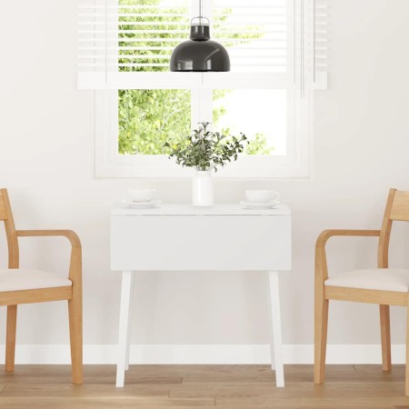 Mesa de comedor de madera maciza de caucho blanco de , Mesas de cocina y de comedor - Ref: Foro24-4102534, Precio: 131,48 €, ...