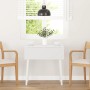 Mesa de comedor de madera maciza de caucho blanco de , Mesas de cocina y de comedor - Ref: Foro24-4102534, Precio: 131,48 €, ...