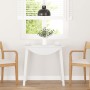Mesa de comedor de madera maciza de caucho blanco de , Mesas de cocina y de comedor - Ref: Foro24-4102529, Precio: 141,36 €, ...