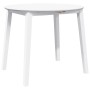 Mesa de comedor de madera maciza de caucho blanco de , Mesas de cocina y de comedor - Ref: Foro24-4102529, Precio: 141,36 €, ...