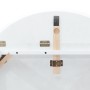 Mesa de comedor de madera maciza de caucho blanco de , Mesas de cocina y de comedor - Ref: Foro24-4102529, Precio: 141,36 €, ...