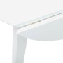 Mesa de comedor de madera maciza de caucho blanco de , Mesas de cocina y de comedor - Ref: Foro24-4102529, Precio: 141,36 €, ...