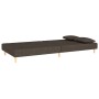 Sofá cama de 2 plazas con dos almohadas tela marrón de , Sofás - Ref: Foro24-375891, Precio: 227,59 €, Descuento: %