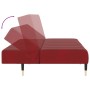 Sofá cama de 2 plazas terciopelo color vino tinto de , Sofás - Ref: Foro24-375879, Precio: 235,08 €, Descuento: %