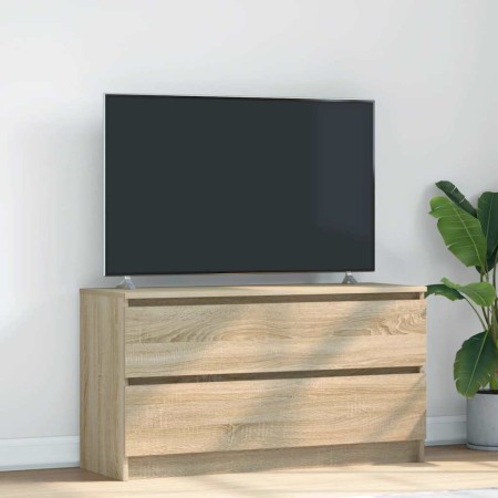 Mueble de TV madera de ingeniería roble Sonoma 100x35x54 cm de , Muebles TV - Ref: Foro24-861807, Precio: 88,48 €, Descuento: %