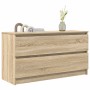 Mueble de TV madera de ingeniería roble Sonoma 100x35x54 cm de , Muebles TV - Ref: Foro24-861807, Precio: 88,48 €, Descuento: %