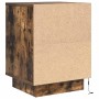 Mesillas de noche con luces LED 2 uds roble ahumado 38x34x50 cm de , Mesitas de noche - Ref: Foro24-861292, Precio: 94,49 €, ...
