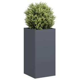 Jardinera de acero laminado en frío antracita 40x40x80 cm de , Maceteros y jardineras - Ref: Foro24-860705, Precio: 105,09 €,...