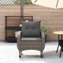 Silla mecedora de jardín con cojines ratán sintético gris de , Sillas de jardín - Ref: Foro24-4104195, Precio: 113,86 €, Desc...