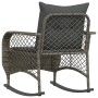 Silla mecedora de jardín con cojines ratán sintético gris de , Sillas de jardín - Ref: Foro24-4104195, Precio: 113,86 €, Desc...