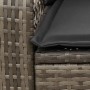 Silla mecedora de jardín con cojines ratán sintético gris de , Sillas de jardín - Ref: Foro24-4104195, Precio: 113,86 €, Desc...