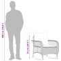 Silla mecedora de jardín con cojines ratán sintético gris de , Sillas de jardín - Ref: Foro24-4104195, Precio: 113,86 €, Desc...