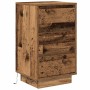 Mesilla de noche con luces LED madera vieja 38x34x65 cm de , Mesitas de noche - Ref: Foro24-861308, Precio: 71,38 €, Descuent...