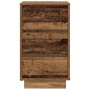 Mesilla de noche con luces LED madera vieja 38x34x65 cm de , Mesitas de noche - Ref: Foro24-861308, Precio: 71,38 €, Descuent...