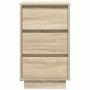 Mesilla de noche con luces LED roble sonoma 38x34x65 cm de , Mesitas de noche - Ref: Foro24-861303, Precio: 71,96 €, Descuent...
