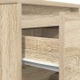 Mesilla de noche con luces LED roble sonoma 38x34x65 cm de , Mesitas de noche - Ref: Foro24-861303, Precio: 71,96 €, Descuent...