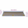 Alfombra autoadhesiva escalera sisal 30 uds 65x21x4 cm azul de , Alfombrillas para escalones - Ref: Foro24-3365886, Precio: 1...