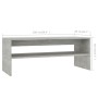 Mesa de centro madera contrachapada gris hormigón 100x40x40 cm de vidaXL, Mesas de centro - Ref: Foro24-800130, Precio: 44,84...